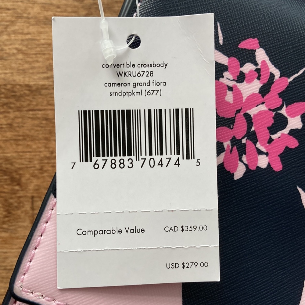 NEW Kate Spade Cameron Grand Flora Convertible Crossbody Purse - Picture 13 of 15